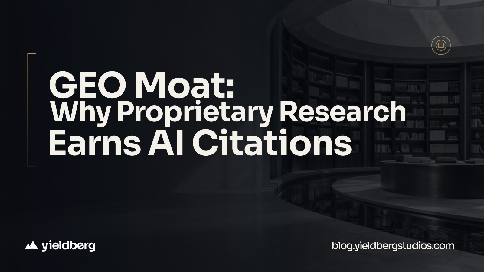 GEO Moat: Why Proprietary Research Earns AI Citations